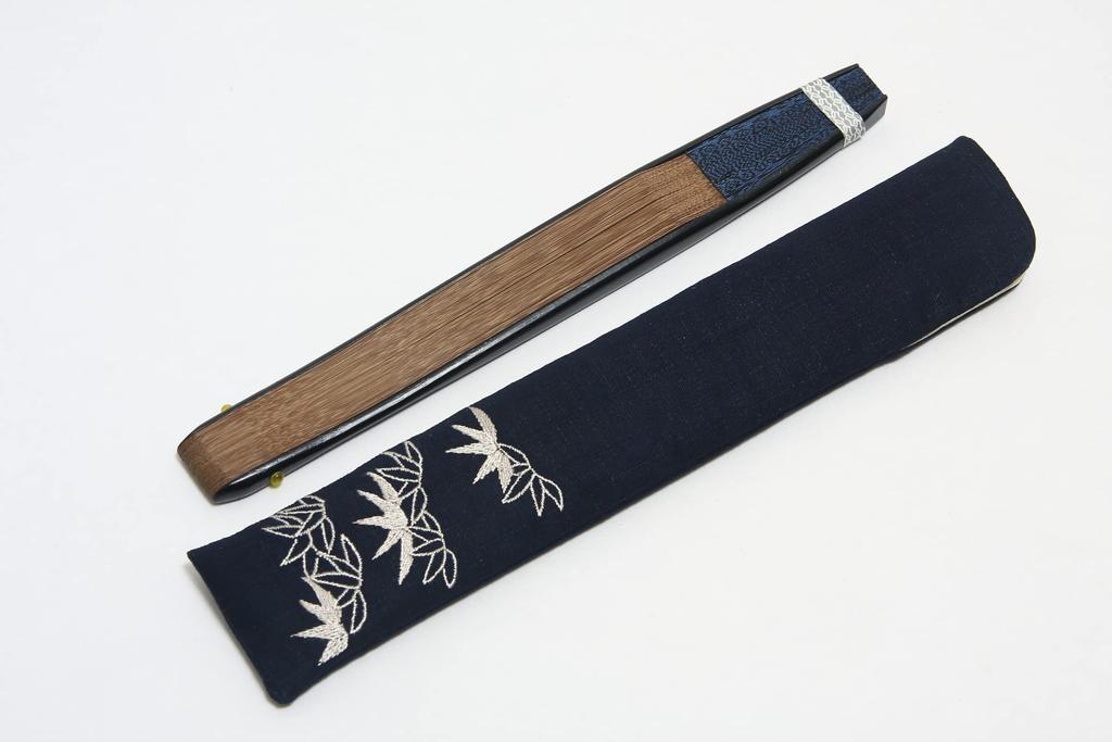 Kyoto Fan for 45 Short High Made by Kyoto Comes with Fan Paper Box [Hasegawa] Men, Ribs, Fabric, Quality, Craftsmen, Bag, (bamboo)