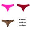 3PCS/Lot Seamless Panty Set Underwear T-back Female Comfort Intimates Fashion Ladies Low-Rise Briefs Panties Women Sexy Lingerie