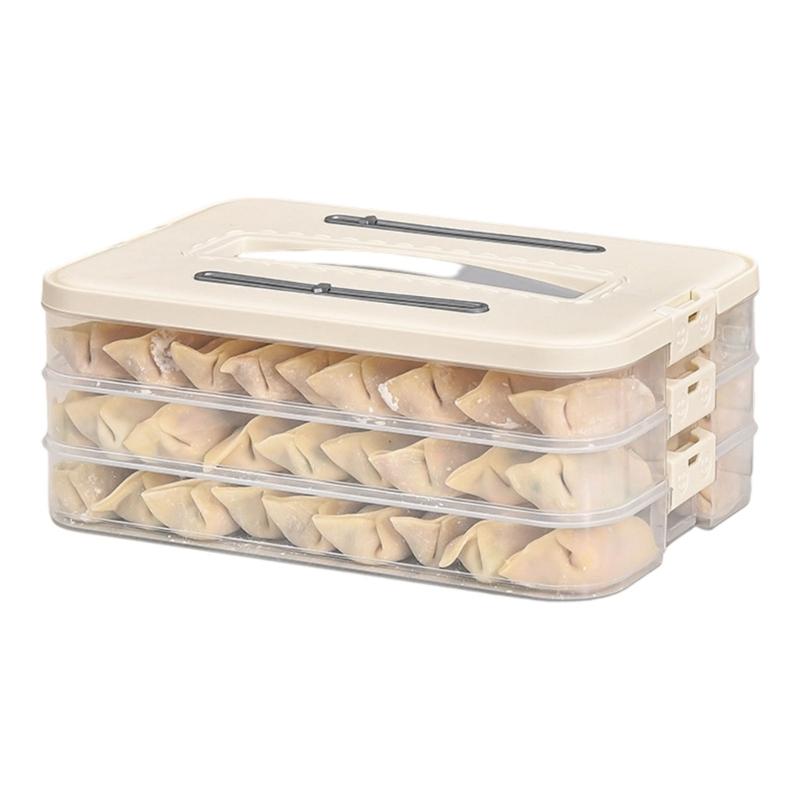 Clear Refrigerator Organizers Container With Secure Locking Lid Food Safe PP Materials For Iced Meals