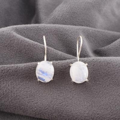 Rainbow Moonstone Earrings Gemstone Jewelry, 925 Solid Sterling Silver Earrings, Handmade Beautiful Jewelry Earrings