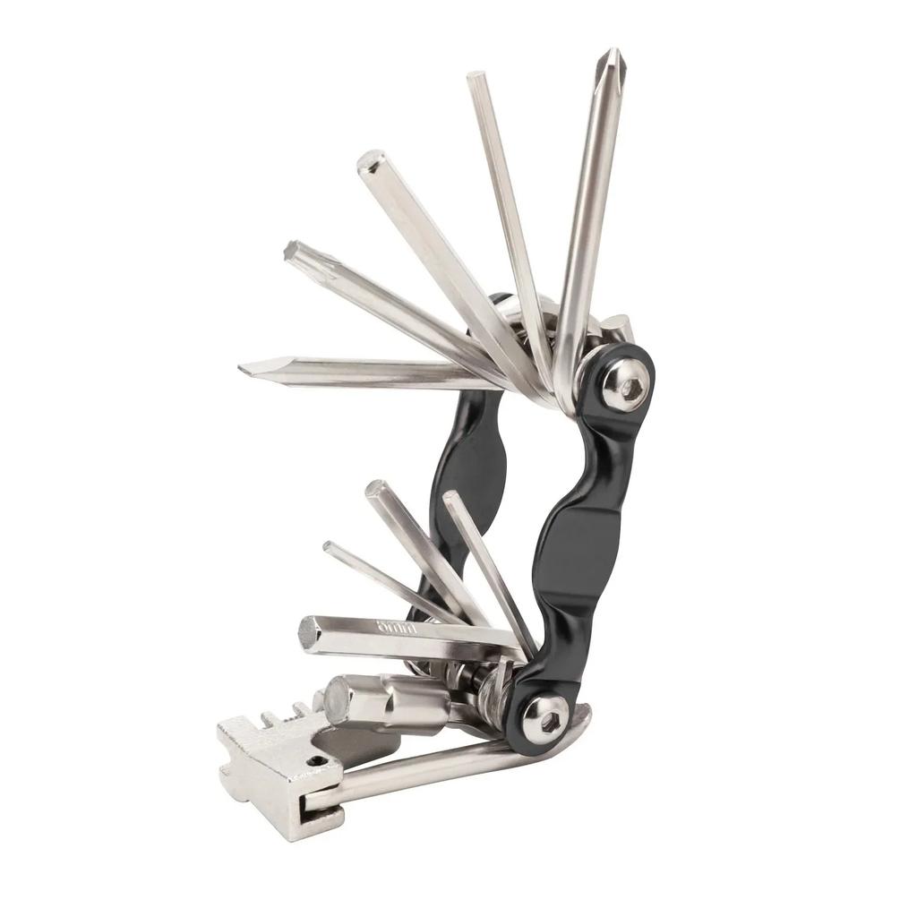 Multifunctional 11in1 Bicycle Repair Tool Kit Mountain Road Bike with Chain Cutter Arc Colorful Combination Screwdriver Wrench