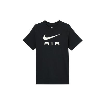 Logo Print Round Neck Loose Casual Breathable Short Sleeve T-Shirt Women Tops Black DX7919-010