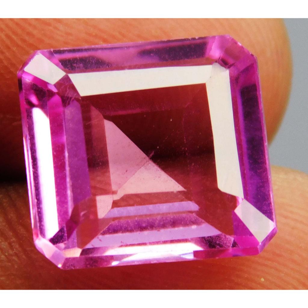 Pink Sapphire Ring Size 9 Carat Natural Loose Gemstone Square Cut