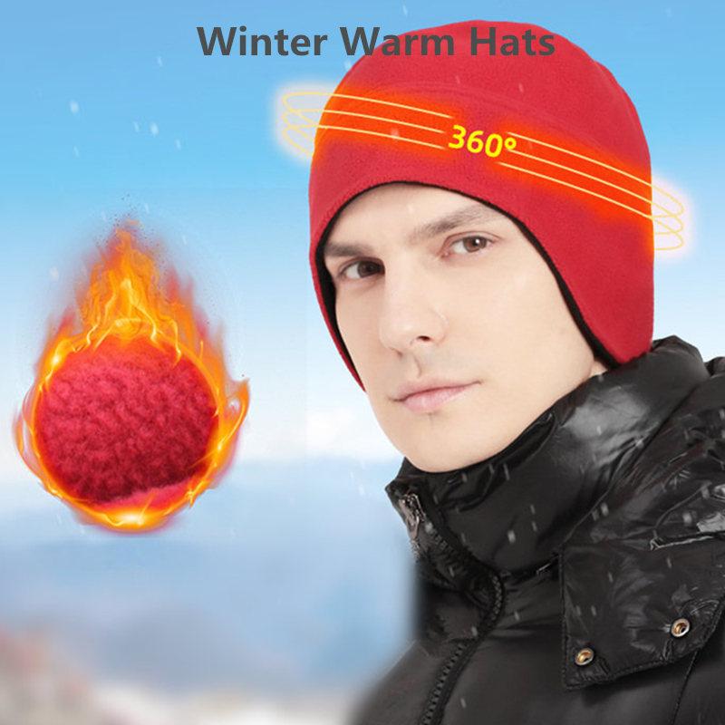 

Зимняя велосипедная шапка, ветрозащитная, согревающая, лыжный бег, катание на лыжах, езда на лыжах, флисовая шапка, велосипедный головной убор