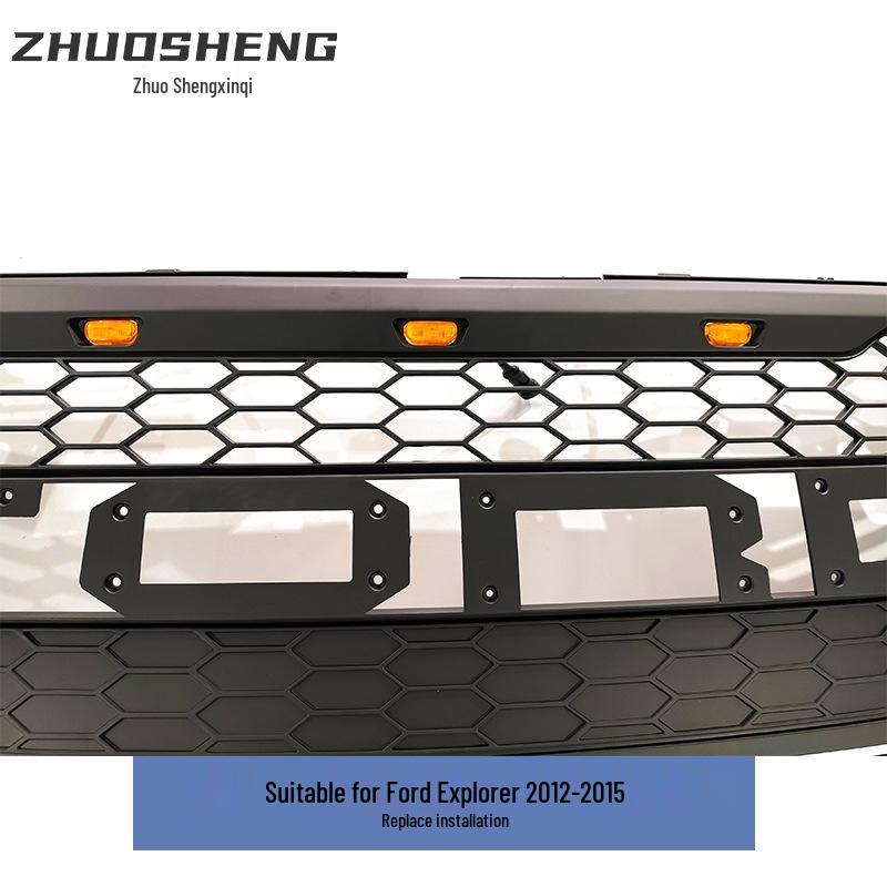 Matte Black LED Grille for 2012-2015 Ford Explorer