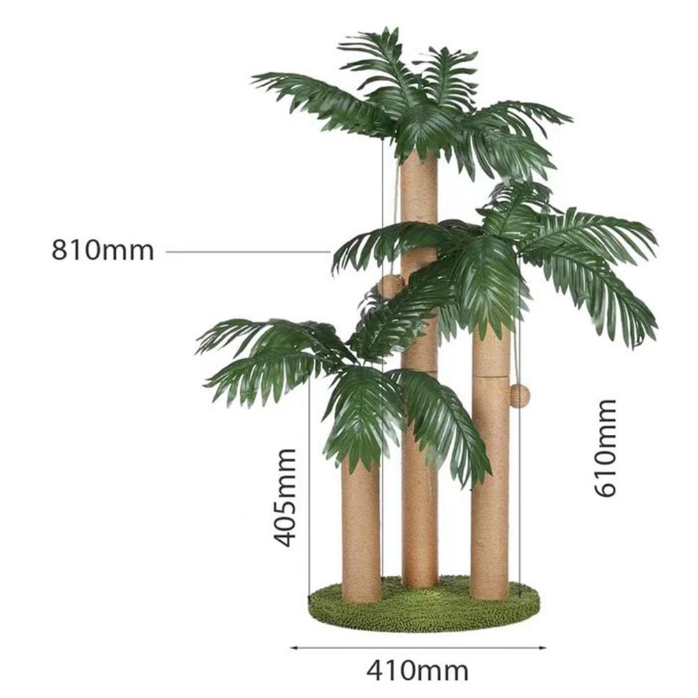

Simulated Areca Palm Three Pillars Cat Scratching Post Climbing Stick Type A