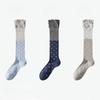 1/3 Pairs Japanese Women's Mid-Calf Summer Socks Thin Lace Cut-out, Preppy Stackable Slouchy Slimming Trendy Casual Breathable