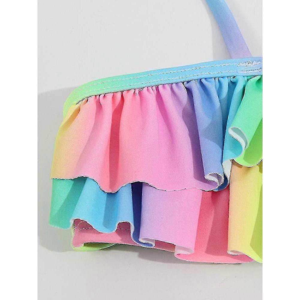 Swimsuit European Splits In Spring And Summer Gradient Children's Swimwear