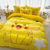 Nové povlaky na peřinu s Pikachu Roztomilá sada povlečení P-Pokemon 2/3 ks Povlaky na přikrývku Velikost Queen King pro teenagery