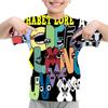 Summer Fashion Kids T-shirt Cartoon Alphabet Pattern 3D Print Casual Loose Outdoor Girl and Boy Short Sleeve Tees Top Pullover