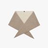 100% Cashmere Triangle Petite Scarf Beige