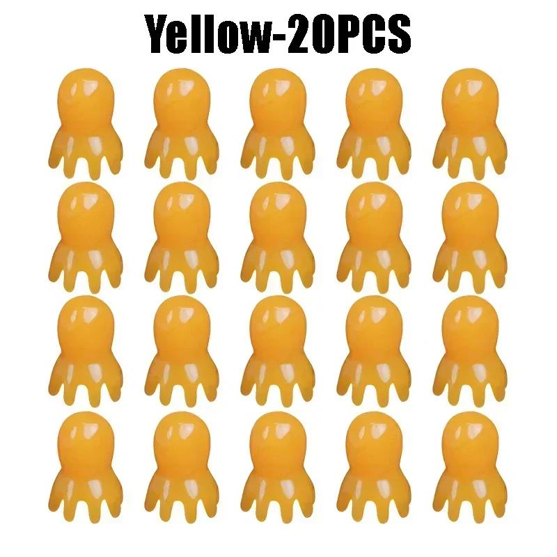 Natural Resin Octopus Acupoint Comb Portable Head Neck Massager for Stress Relief Meridian Therapy Hair Care Tools Gift