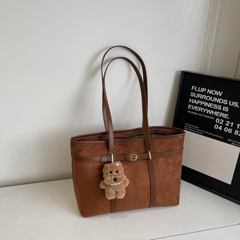 Retro and Fashionable Hand-held Underarm Bag, Commuting Single-shoulder Bag, Large Capacity, Simple and Trendy Tote Bag