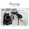 NEW HOT In Stock-For Electric Scooter Bike Parts- 48V Throttle Handlebar Grip Power Speed Rotary With Key With LCD Battery Displ