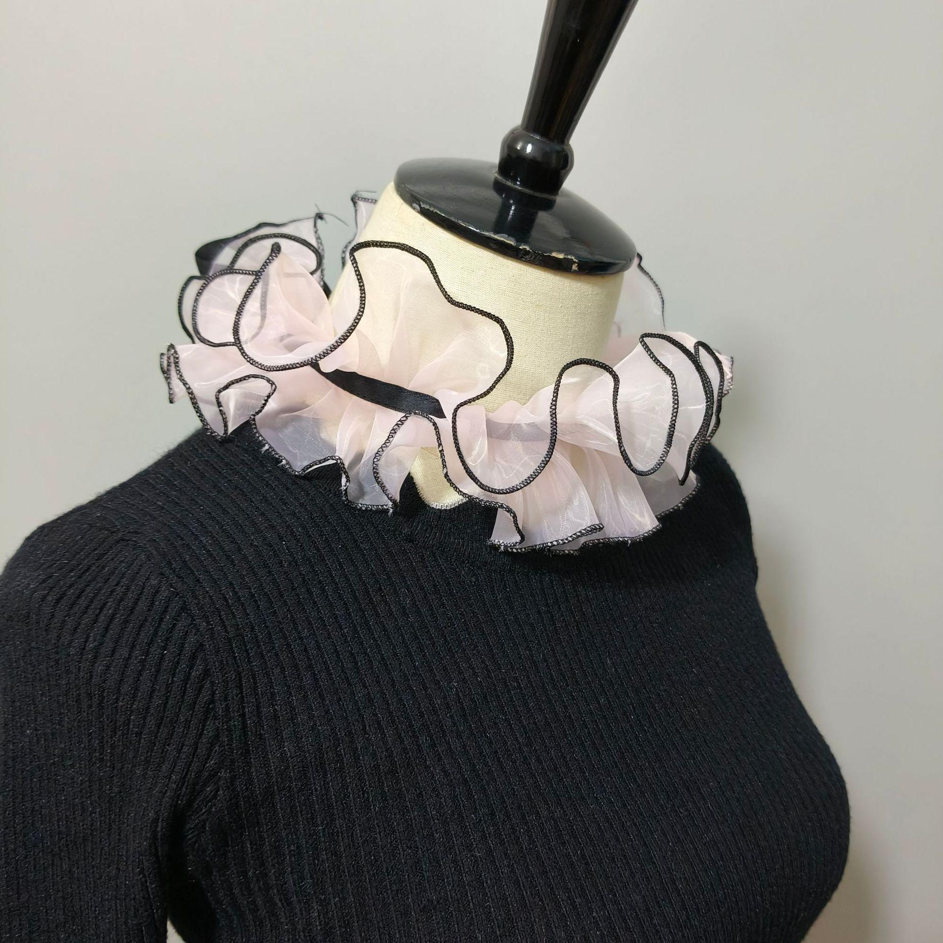 

Воротник-жакет Eugen Yarn с окантовкой, декоративный воротник, ложный воротник