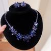 Set di Orecchini e Collana con Diamanti a Goccia: Lussuosa Collana Girocollo con Pendente Gioiello per Donna