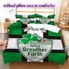 SpVgg Greuther Fürth Vzorovaná Sada Povlečení Přikrývka Potah na Přikrývku Povlak na Polštář Domácí Dekorace Dárek k Narozeninám (1 * povlak na peřinu + 2 * povlak na polštář, bez jádra)