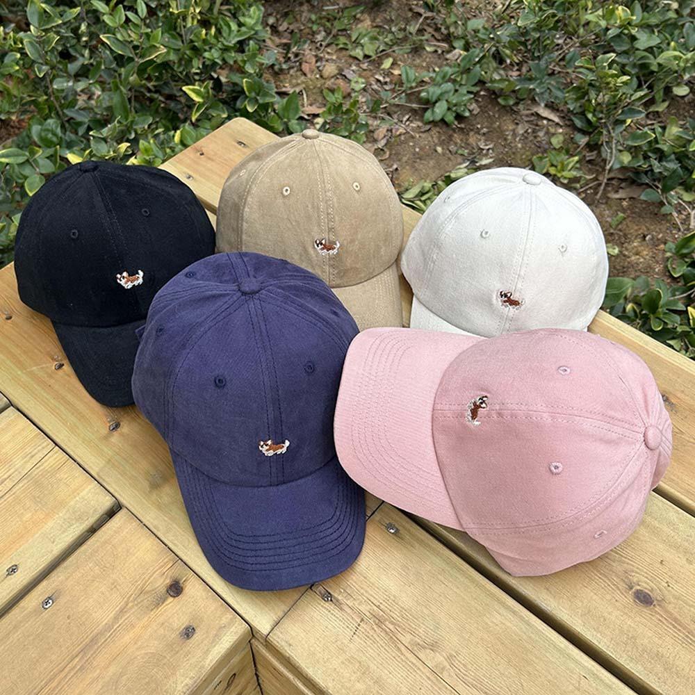 Dog Men Sunshade Hat Breathable Embroidered Peaked Cap Adjustable Women Baseball Hat  Versatile