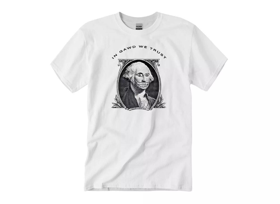 In Gawd We Trust T-Shirt Worn by Kurt Cobain Kurt Cobain lovers Unisex Shirt S