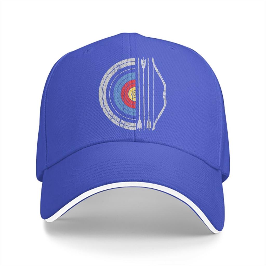 Archery Lover Multicolor Hat Peaked Unisexs Cap Archery Target Bow And Arrow Archer Personalized Visor Protection Hats