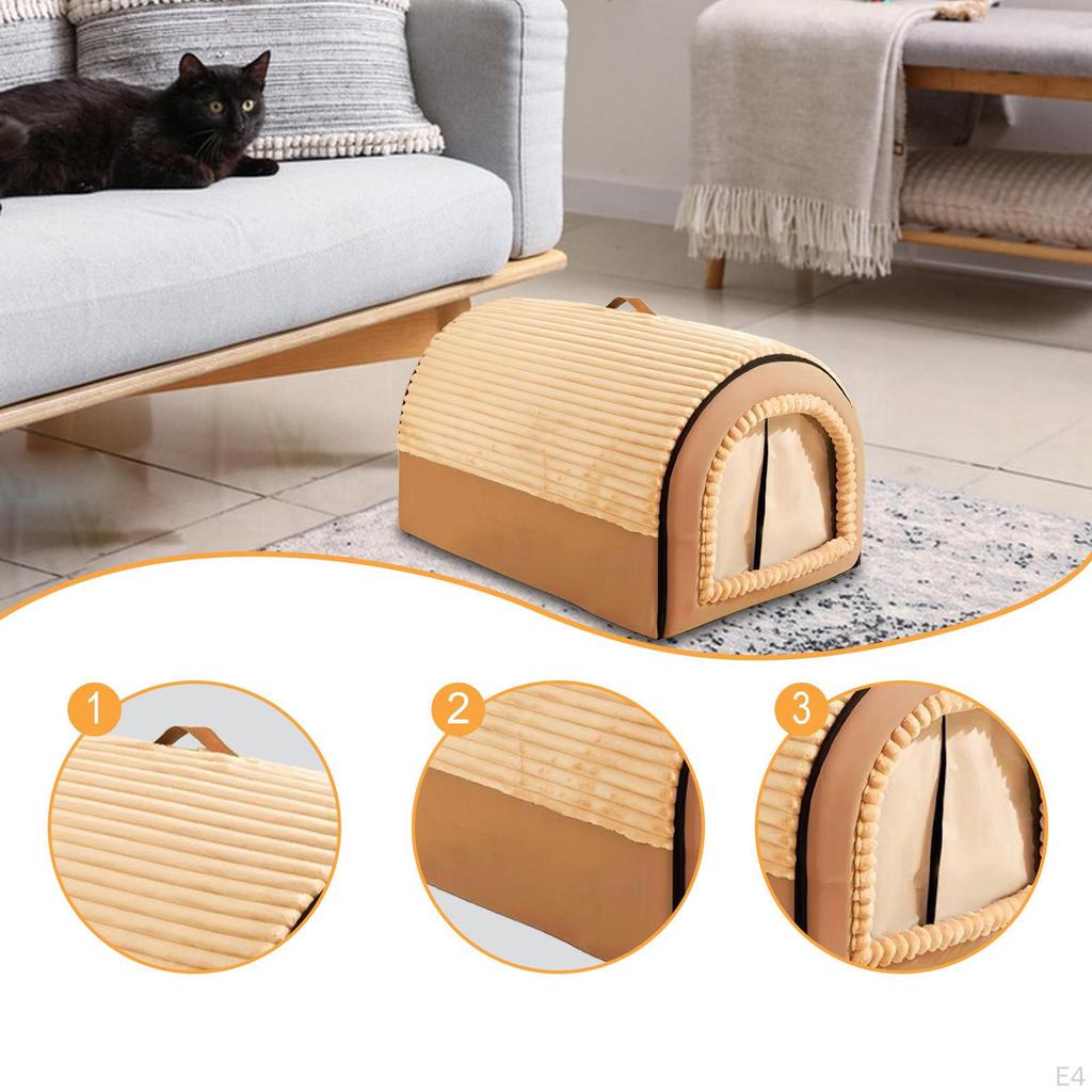Cat House Bed Breathable Removable Hideaway Shelter Pet Dog Nest for Small Dogs Indoor Cats