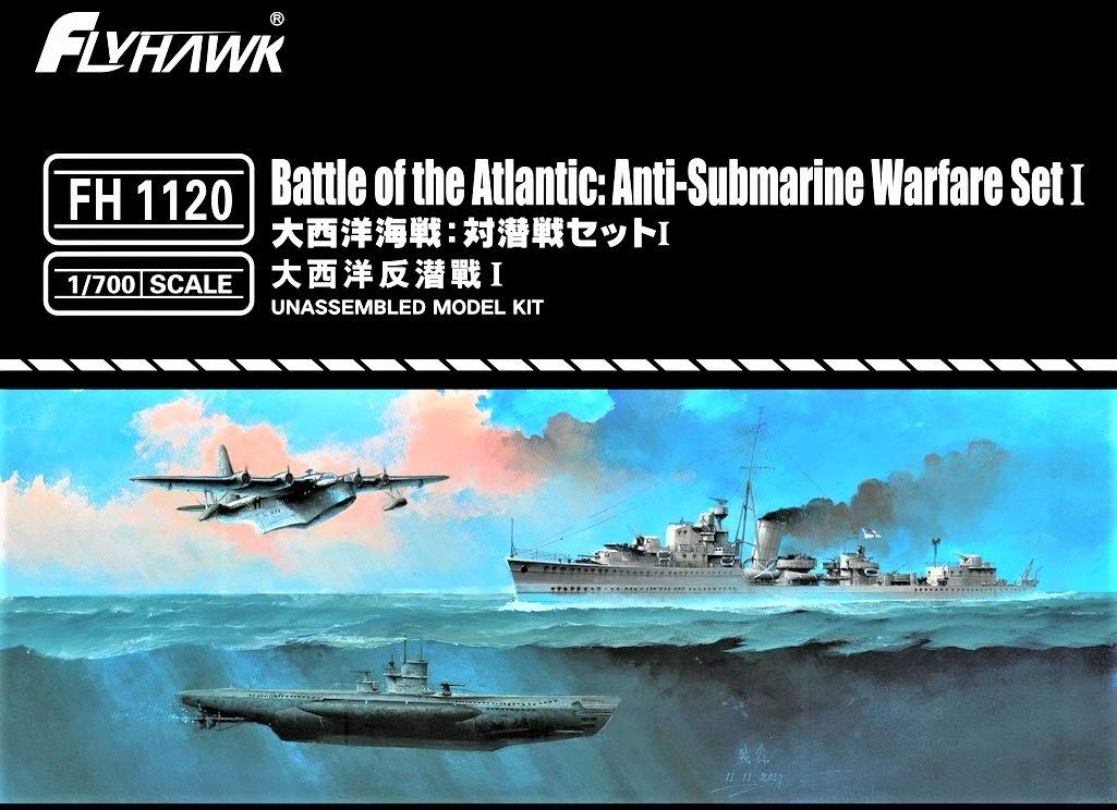 

Flyhawk Model Atlantic Battle Warfare Set I Plastic Model FLYFH1120 1/700 Anti-Submarine