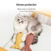 Self-Play Catnip Plush Simulation Fish Kitten Chewing Toy Cat Teaser Stick Pet Cat Supplies