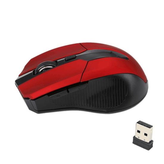 2.4GHz 1600 DPI Ergonomic Wireless Optical Mouse USB 2.0 Receiver for PC Laptop