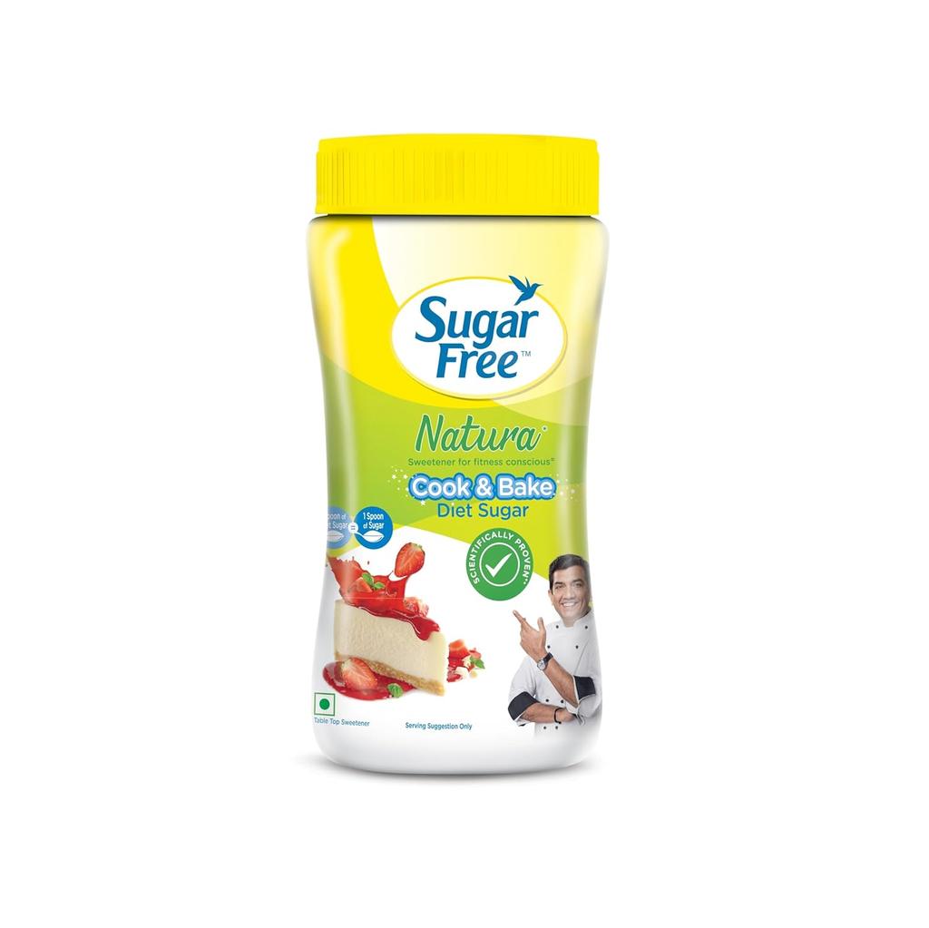 Sugar Free Natura Diet Sugar 200 g Pack | Low Calorie Sweetener for Cooking Baking Desserts Coffee Tea | Heat Stable Sugar Alternative