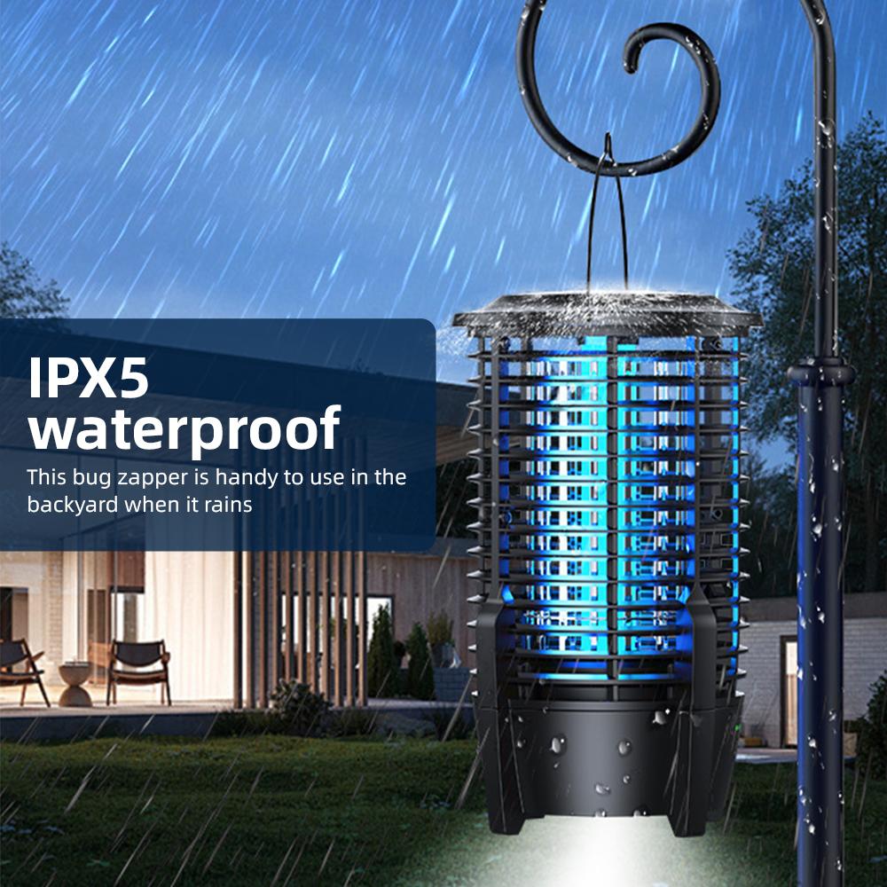 2-in-1 Portable Camping Light and Mosquito Zapper 2000V Electric Bug Zapper Outdoor Lamp Built-in