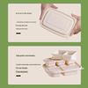 Biodegradable 3-Compartment Meal Prep Containers with Lids