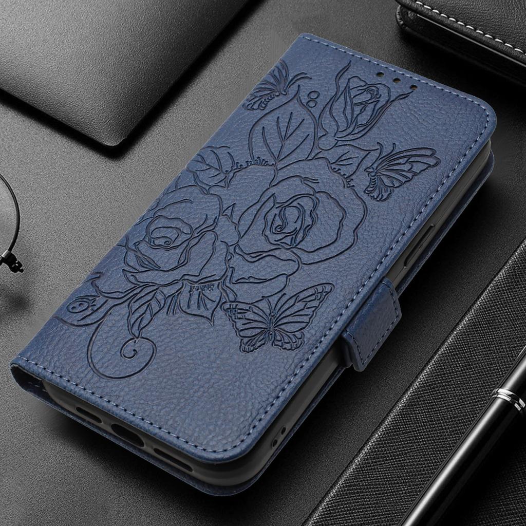 Flower Pattern Leather Flip Wallet Phone Case for Motorola Moto G67 G86 G56 G06 G75 G55 G35 G15 G05 G84 Protective Cover
