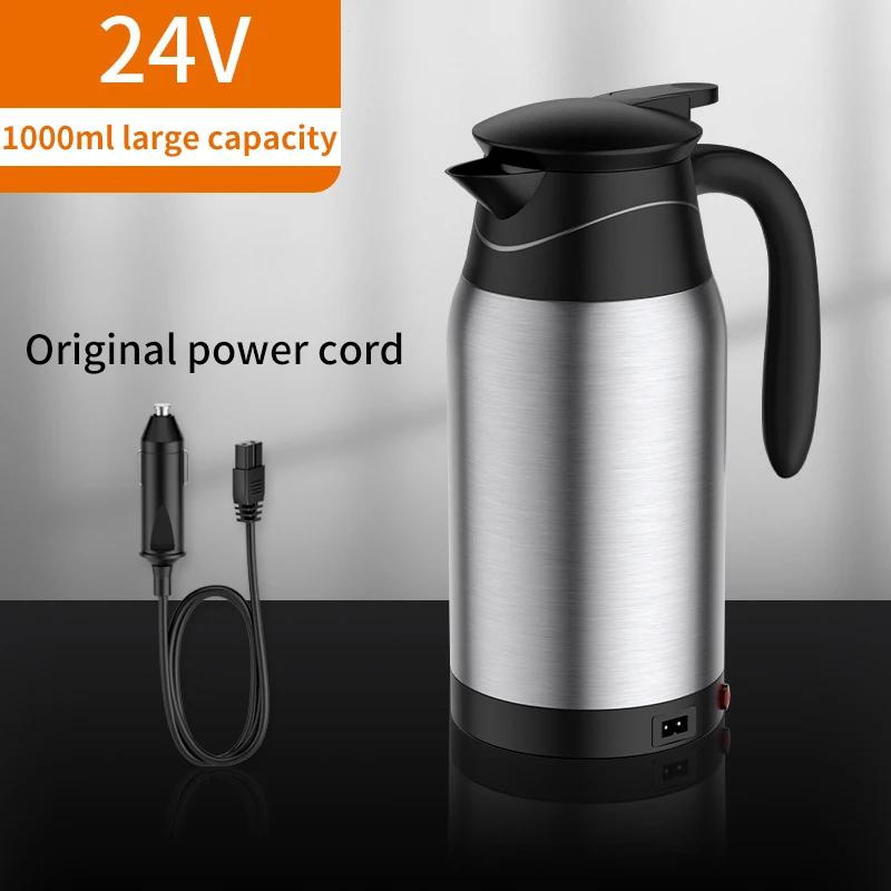 

1000 мл автомобильный нагревательный стакан 12v24v универсальный чайник автомобильный чайник для кипячения электрический чайник для грузовика чайник для кипячения