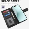 For iPhone 14/13/12/11 Pro Max iPhone 14 Plus Case with Card Holder and Wrist Strap Wallet All-round Shockproof Flip Cover