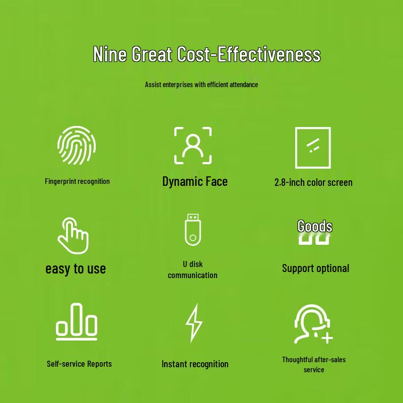 ZKTeco BK200 Face & Fingerprint Recognition Time Clock