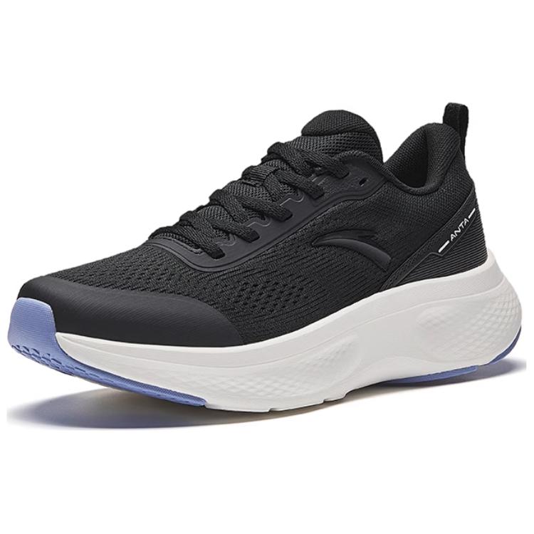 Anta Comfortable And Trendy Mesh Non slip Lightweight Low top Training Running Shoes Women's Basic Black 122447792-1