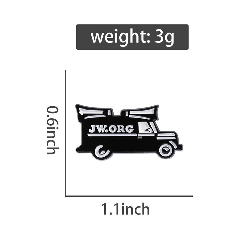 JW ORG Enamel Pins Custom Creative Cartoon Brooches Lapel Badges Funny Jewelry Gift for Kids Friends