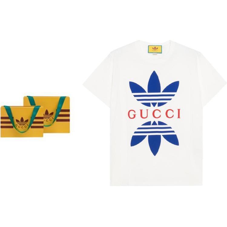 GUCCI X Adidas Cotton Jersey T Shirt 548334-XJEMJ-9280