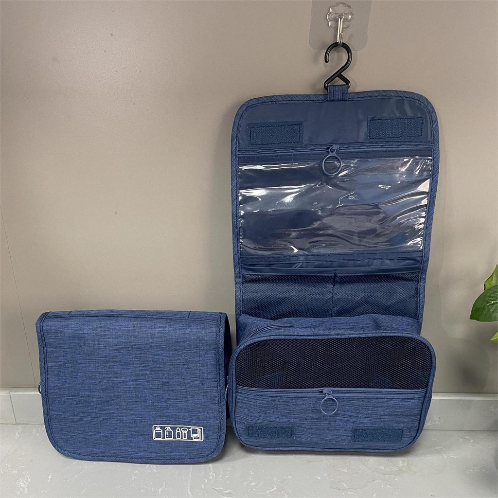 1pc Toiletry Bag Hook Makeup Bag, Multi Functional Waterproof Cosmetic Storage Bag, Travel Men Women Hand Wash Storage Bag
