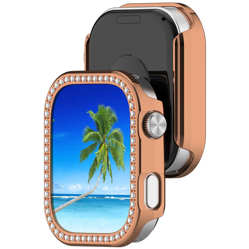 Damen Diamant Hülle Für Redmi Watch 6 Hohl PC Hartschalen Bumper Für Redmi Watch 6 Smartwatch Schutz Anti-Fall Hülle