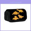 Dinosaur Chicken Nugget Double Layer Pencil Case With Nylon Material For Students And School Supplies