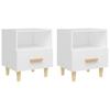 Nightstands 2 pcs. White 40 x 35 x 47 cm