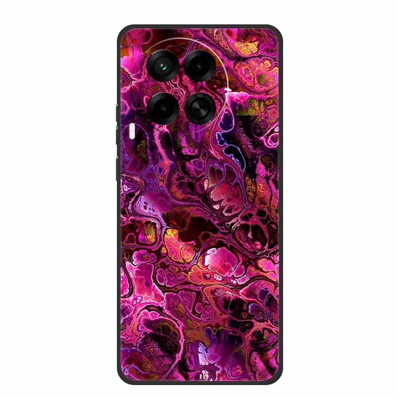 6.78" For Tecno Camon 30 Case Fashion Marble Black Silicone Soft TPU Back Cover Cases For Tecno Camon 30 5G Premier Phone Case
