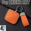 For ZEEKR 001 Key Holder 009 7X High-grade 007  Leather Car Shell Buckle Key Fob Cover Case Accessories