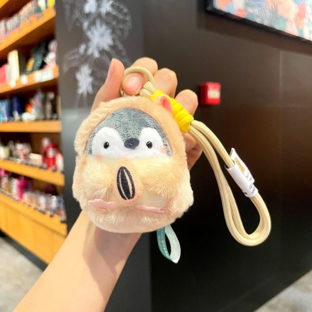 Pendentif de sac à dos en peluche pingouin énergie positive style japonais pour étudiants