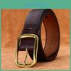 Square Mens Buckle Belt With Classic Alloy Pin Buckle For Casual And Formal Wear