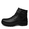 Men Genuine Leather Boots Winter Snow Boot Waterproof Boots With Fur Warm Boots Super Large Szie 51 52 53  Men Bottom Shoes