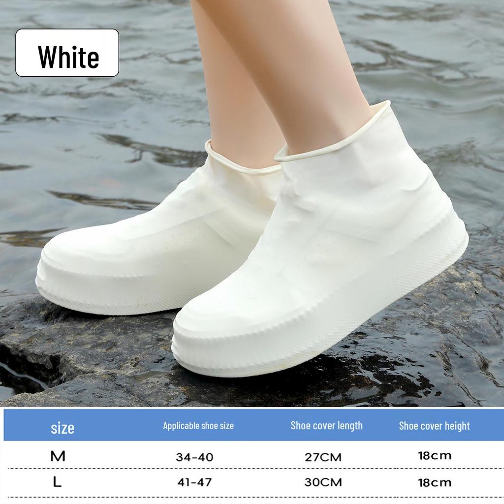 Waterproof Latex Non-Slip Shoe Covers for Rainy Days - Outdoor Wear-Resistant Rain Boots