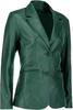 Women's Green Genuine Stylish Lambskin Handmade Formal Classic Blazer Leather