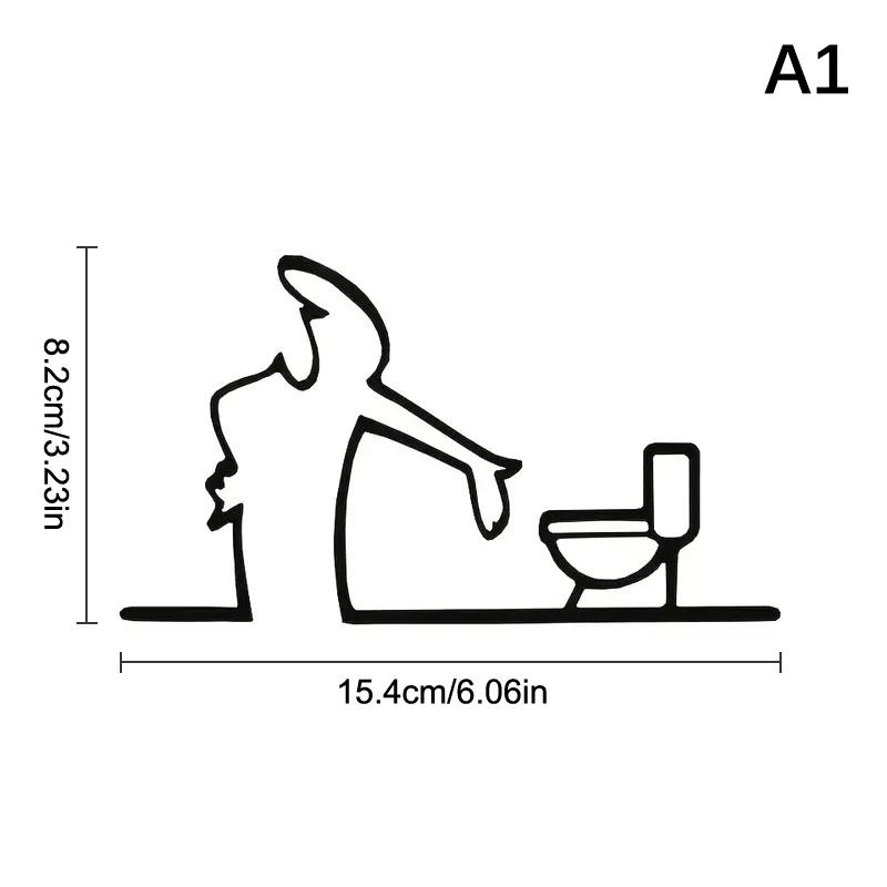 La Linea Minimalistická Kresba Samolepka na Auto Nárazník a Okno Dveře Samolepka na Zeď s Designem Kreslené Postavičky Domácí Dekorace Auta